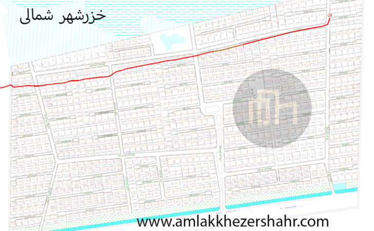 نقشه خزرشهر شمالی